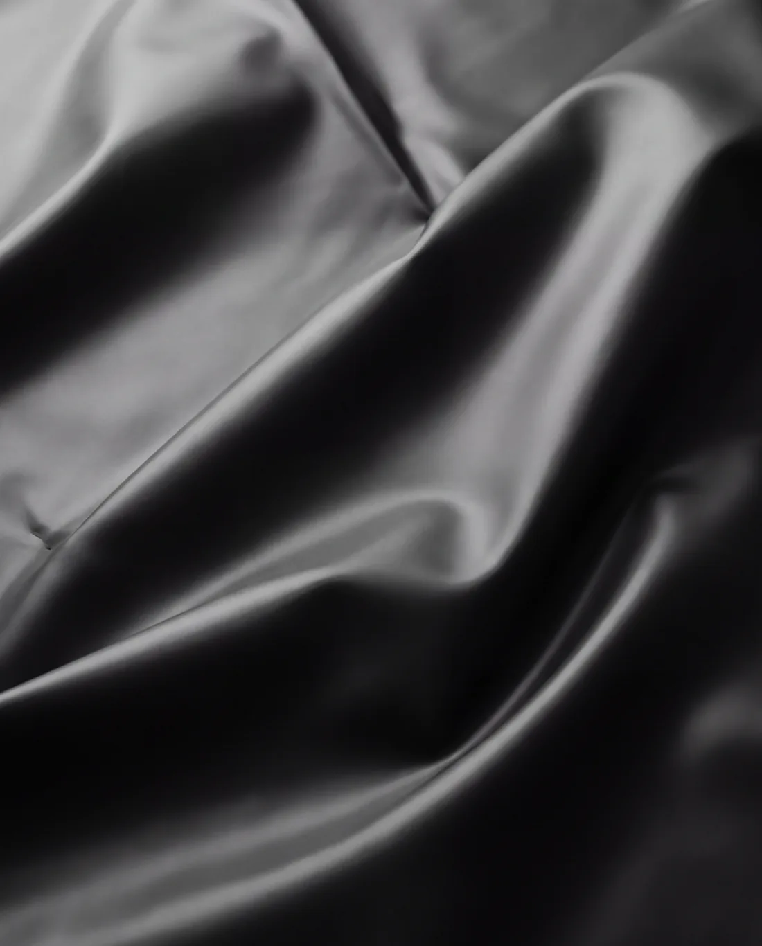 Close-up of the smooth, waterproof TPU liner material inside the Double Deez Goodz car trash can.